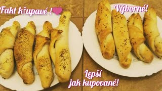 Jednoduchý recept na domácí rohlíky❤😋 [upl. by Crescentia]