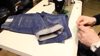 Uitleg Jeans Origineel inkorten met flap [upl. by Karlotta]