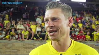 Piszczek über den BVBSieg gegen Liverpool [upl. by Naihtniroc]