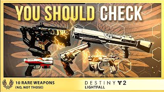 10 Rare Destiny 2 Weapons You Should Never Delete [upl. by Judus]