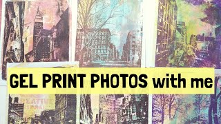 Amazing MONOPRINTING session 🤩  Gelli plate PHOTO TRANSFER technique [upl. by Us914]