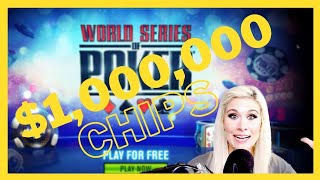 One Million Free Chips on World Series of Poker App [upl. by Ultann]