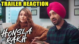 Honsla Rakh Trailer Reaction  Shehnaaz Gill Diljit Dosanjh Sonam Bajwa  15 OCT [upl. by Kushner750]