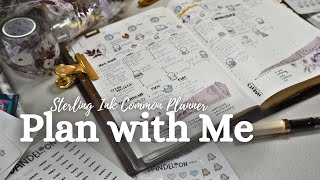 Plan with Me in My Sterling Ink A5 Common Planner [upl. by Sharp761]