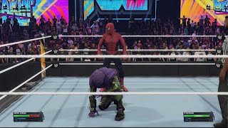 WWE 2K24 green goblin vs spiderman [upl. by Imoyik]