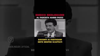 Enrico Berlinguer al fascista Mario Pucci “Di fronte ai partigiani siete sempre scappati” [upl. by Birdella]