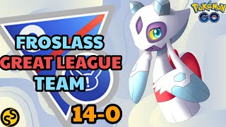 FROSLASS DEFENCE TEAM IS UNSTOPPABLE IN GREAT LEAGUE POKEMON GO BATTLE LEAGUE SEASON 19 2024 [upl. by Towrey]