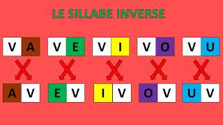 LE SILLABE INVERSE V [upl. by Obeng]