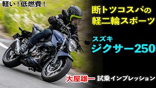 軽い 安い 燃費ヨシ スズキ ジクサー250 試乗インプレ【運動性の良さが光るライトウェイトスポーツモデル】 [upl. by Dominick]