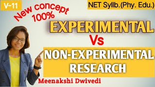 DIFFERENCE between Experimental and NonExperimental Research  True Exp QuasiExp Expost Facto [upl. by Nirda264]