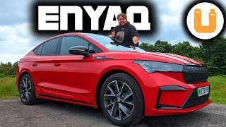 New 2024 Skoda Enyaq 85x Review  Better Than An IONIQ 5 [upl. by Sivrep]