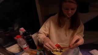 Our simple diner in the train  Train Journey Across China Part 27 [upl. by Sophi]