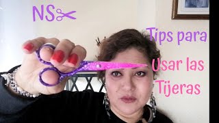 Como usar las tijeras al cortar cabello💇‍♀️✂️tips para principiantes✂️ [upl. by Atteirneh]