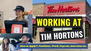 How to Apply For Part Time Job at Tim Hortons  PayWorkInterviewPositions etc [upl. by Dickman]