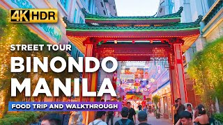 BINONDO MANILA Food Trip and Street Tour 2024  Exploring The Oldest Chinatown in the World [upl. by Malonis759]