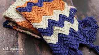 Horizons Scarf Crochet Pattern [upl. by Millwater67]