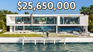 Touring a 25000000 Waterfront Home with a FLOATING BEDROOM [upl. by Ulphia532]