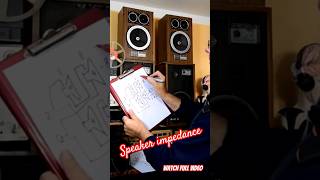 speaker impedance simply explained Angelicaaudio [upl. by Airliah]