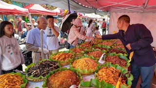 Historic Market in Yunnan China Authentic Food Bustling Hardworking Vendors Hub of Tradition [upl. by Dal]