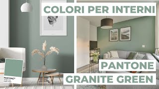 Colori per pareti come abbinare Pantone 2022 “Granite Green” – Analisi colore 20 [upl. by Merrili804]