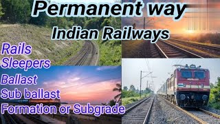 Permanent Way  Railway Track  Cross Section of Railway  Indian Railway  Components  Shiwani Jha [upl. by Annatsirhc213]