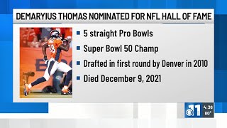 Demaryius Thomas nominated for NFL hall of fame [upl. by Hgielah]