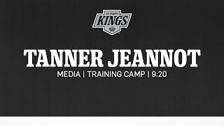 Forward Tanner Jeannot  0920 LA Kings Training Camp  Media Availability [upl. by Caruso]