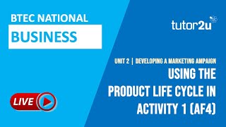 How to Use the Product Life Cycle in BTEC Business Unit 2 [upl. by Rolyab]