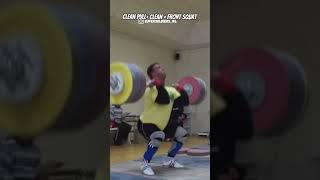 Klokov Complex with 205 kg453 lbs halterofilia weightlifting olympiclifts crossfit [upl. by Boyse]