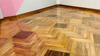 ¿PULIENDO UN PISO CON AMOLADORA PARQUET QUE LOCURA 💪🏻🛠😎 [upl. by Ellenaj77]