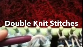 Loom Knit Twisted Knit Stitch or Figure 8  Double Knit [upl. by Cavanaugh]