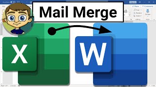 Mail Merge from Excel to Microsoft Word [upl. by Ahsenor318]