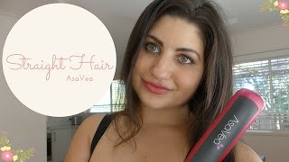 AsaVea Hair Straightening Brush  Comb Your Hair Straight Fast  REVIEW  DEMO [upl. by Annovy695]