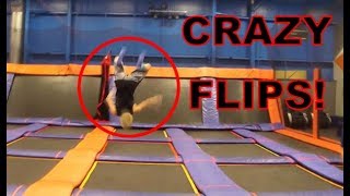 CRAZY FLIPS AT SKYZONE [upl. by Teodora]