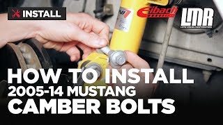 Mustang Eibach Camber Adjustment Bolts Install 200514 [upl. by Aicyle]