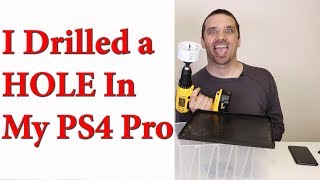 PS4 Pro Case Mod  Fan Noise Overheating Fix [upl. by Tillio]