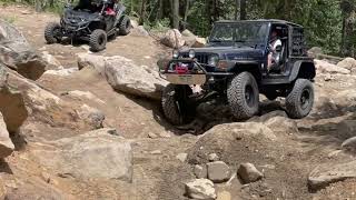 Spring creek 4x4 Jeep trail near Georgetown Colorado Exited Saxon Mountain trail [upl. by Adnorehs]