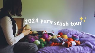 ✨ 2024 spring cleaning yarn stash tour ✨ [upl. by Alanna443]