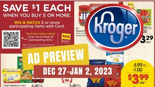 NEW MEGA SALE Kroger Ad Preview for 122712  Buy 5 Save 1 Each Mega Weekly Digitals amp MORE [upl. by Reinke46]