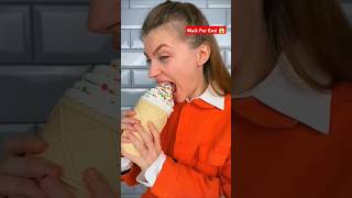 ice cream 🍦VS Real Food Challenge Part 11 shorts youtubeshorts trending [upl. by Anuait]