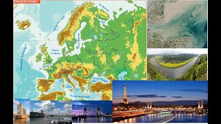 Europa  Hidrografia  lecție de geografie  Elemente de geografie umană și Geografia Europei [upl. by Carrel]