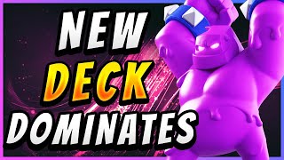 IMPOSSIBLE TO DEFEND NEW EASY ELIXIR GOLEM DECK — Clash Royale [upl. by Eecats877]