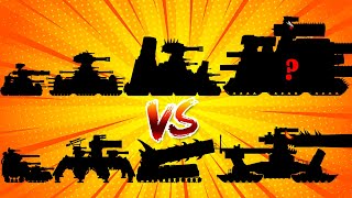 Die Entwicklung der Hybriden KV44 vs Monsterpanzer  Cartoon über Panzer  Hihe Tank [upl. by Analos]