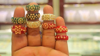 পলা আংটি ডিজাইন। Pola Ring Design। Finger Ring Designs। Gold Pasting Pola Angti DesignCrazyJena [upl. by Assillem]