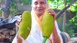 গাছের কচি এঁচোড়ের সেরা রেসিপি  How to clean and cook mutton style green jackfruit curry by villfood [upl. by Nodarb751]