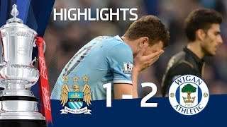 MANCHESTER CITY VS WIGAN ATHLETIC 12 Official goals and highlights FA Cup Sixth Round HD [upl. by Bakki]