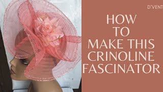 HOW TO MAKE DIY THIS CRINOLINE FASCINATOR [upl. by Limemann360]