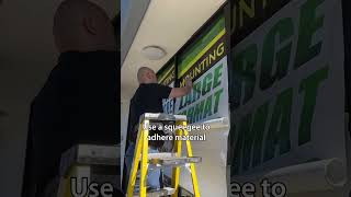 How to install Contra Vision® Perforated Window Film windowgraphics windowinstallation [upl. by Boleyn]