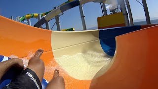 Giant Raft Water Slide at Marina Aquapark Waterland [upl. by Akemaj]