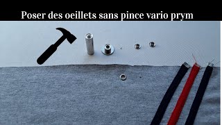 tuto poser oeillets sans pince vario prym [upl. by Kym]